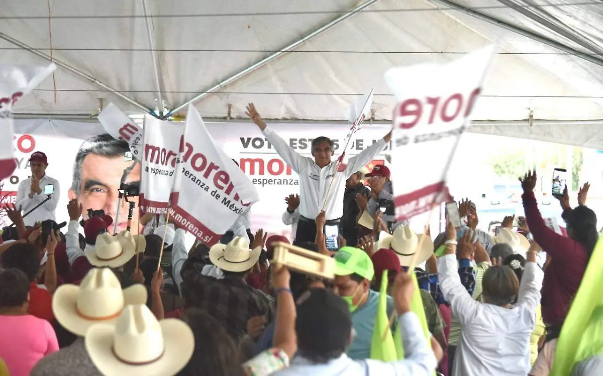 El candidato de la coalición Juntos Hacemos Historia en Tamaulipas estuvo en Miquihuana Equipo de campaña de Américo Villarreal